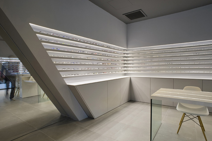 Optique Ampere optical shop by Cyrille Druart, Grenoble – France