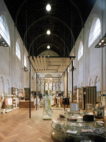McGregor flagship store in a chapel by Conix Architects
